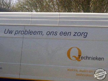 Uw probleem, ons een zorg