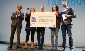 Taalvoutjes wint Publieksprijs Accenture Innovation Awards