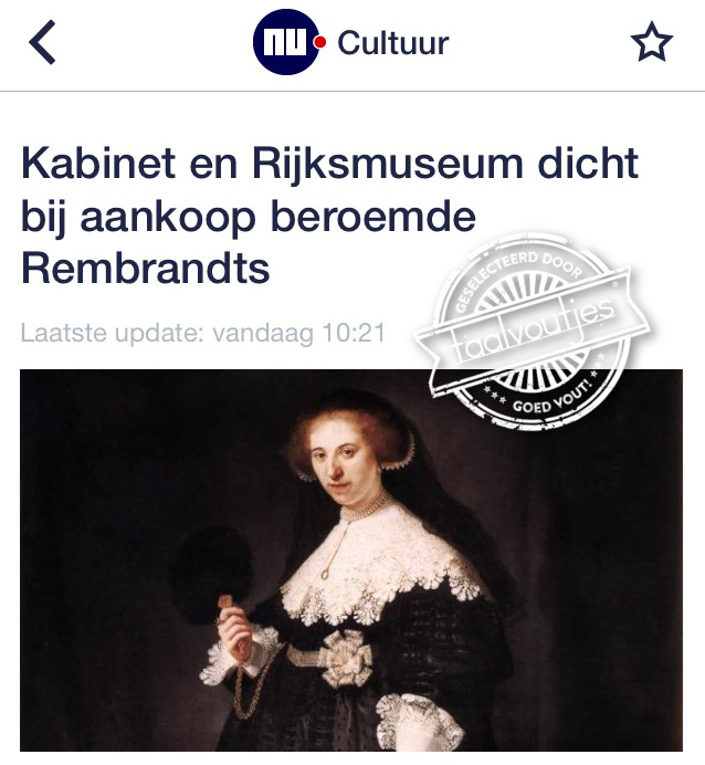 Rijksmuseum dicht