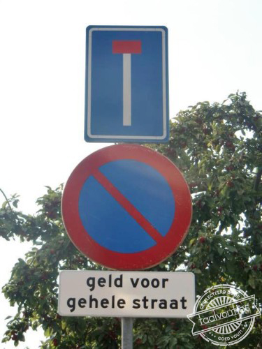 geld voor gehele straat