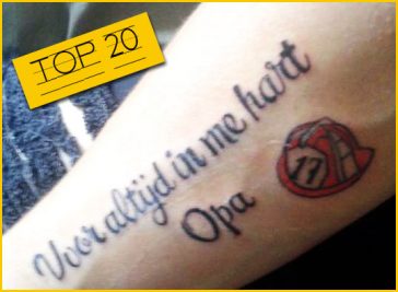 In inkt vereeuwigd: 20 tatoeagevoutjes
