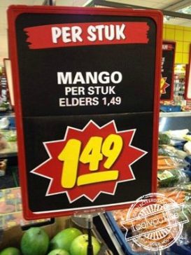 Nieuw: de Wet van de Vaste Mangoprijs.