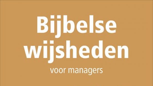 Boekrecensie: Bijbelse wijsheden voor managers