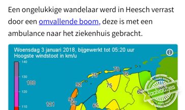 Hopelijk kon-ie wel weer op eigen houtje terug naar het bos.