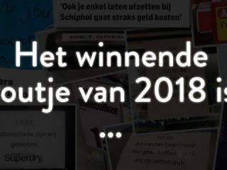 De Voute Verkiezing van 2018: dit is het winnende voutje!