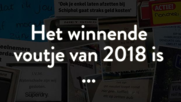 De Voute Verkiezing van 2018: dit is het winnende voutje!