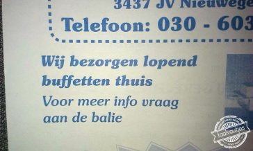 Column: Lopend buffet