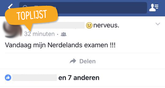 Toplijst examenvoutjes