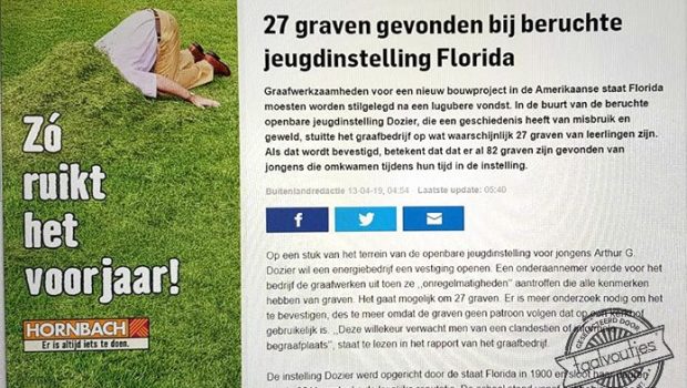 Graven gevonden zo ruikt het gras