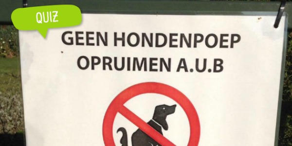 geen hondenpoep opruimen aub