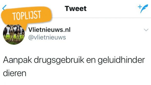 aanpak drugsgebruik en geluidhinder dieren toplijst