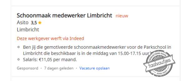 Ja, je hoeft het er niet IN te wrijven, hoor! - Taalvoutjes