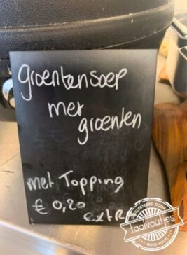 Je verwacht het niet.