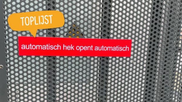 Toplijst automatisch hek opent automatisch