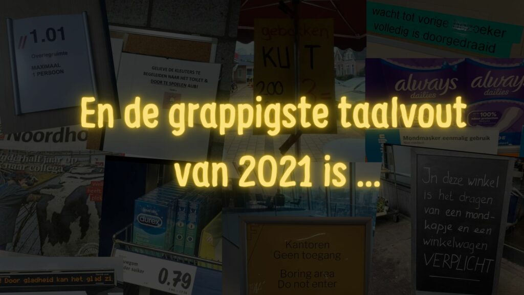 Uitslag Taalvoutjes-verkiezing 2021