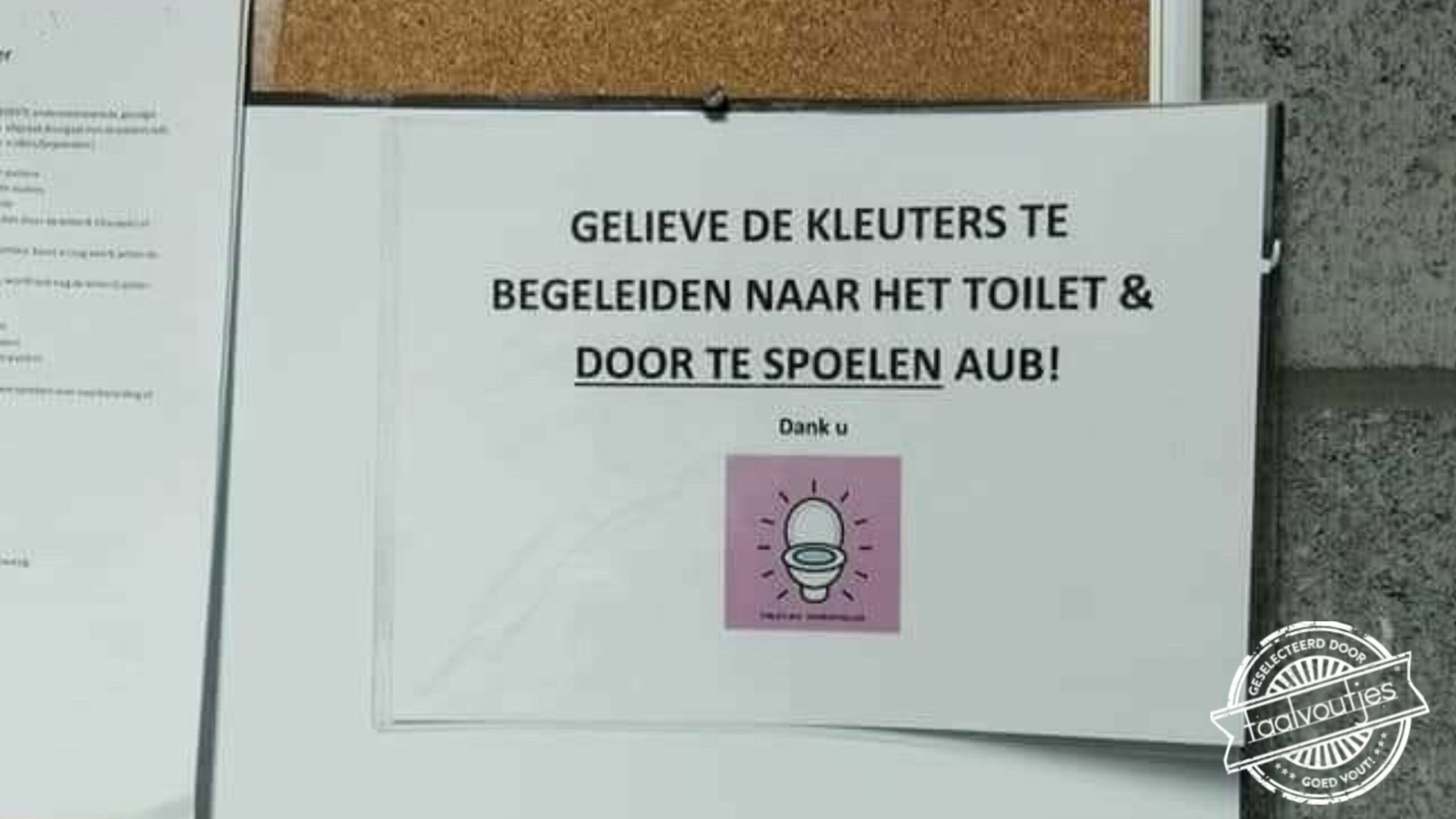 kleuters doorspoelen