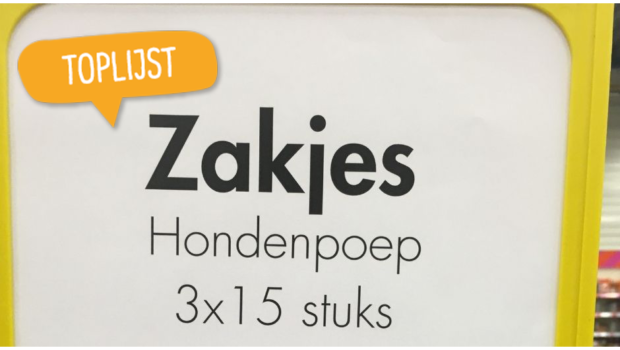 Toplijst hondenpoep