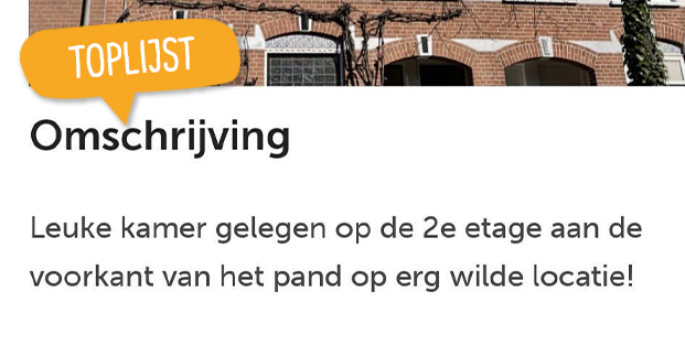 Toplijst woningmarkt
