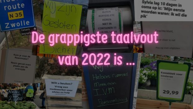 Dit is de grappigste taalvout van 2022!