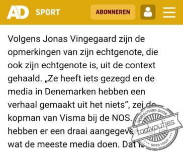 Je verwacht het niet.