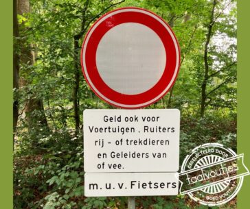 Nou, dan stap ik wel af!