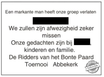 Uit het oog, in het hart.