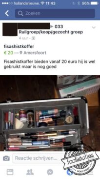 Om de plaatsvervangende schaamte mee weg te poetsen.