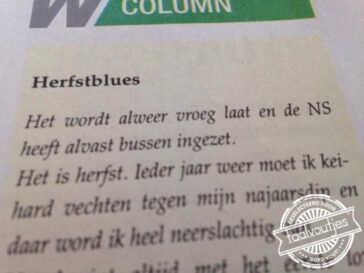 Allemaal de schuld van de klok.