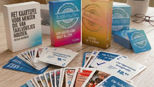 Mening gevraagd: welk Taalvoutjes-kaartspel lijkt jou het leukst?