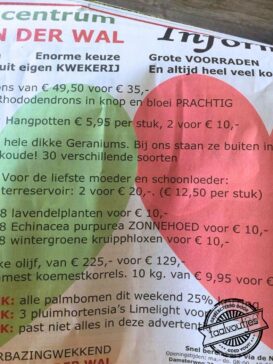 Dat wordt gezellig zondag bij de koffie …