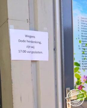 Hier ben ik even stil van …