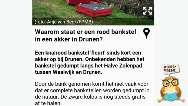 Woordweetje: door de bank genomen