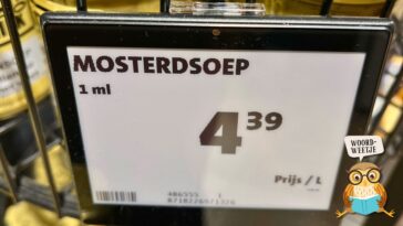 Woordweetje: mosterd na de maaltijd