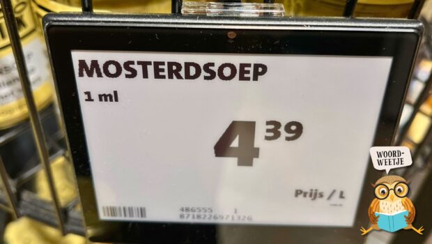 Woordweetje: mosterd na de maaltijd