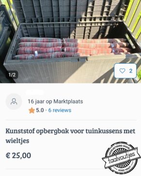 Dat zit op rolletjes.