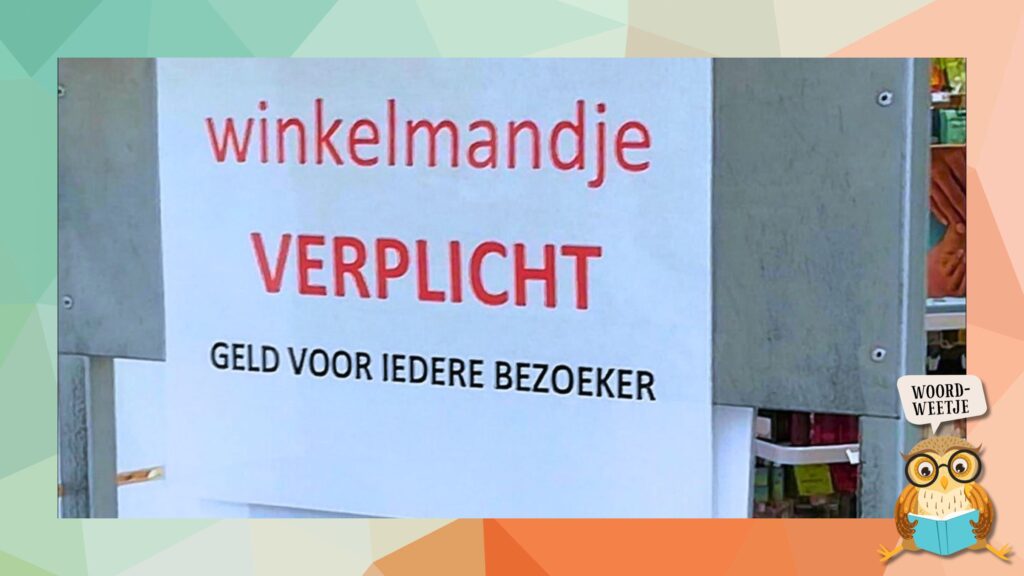 Woordweetje bij de pinken zijn