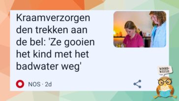 Woordweetje: het kind met het badwater weggooien